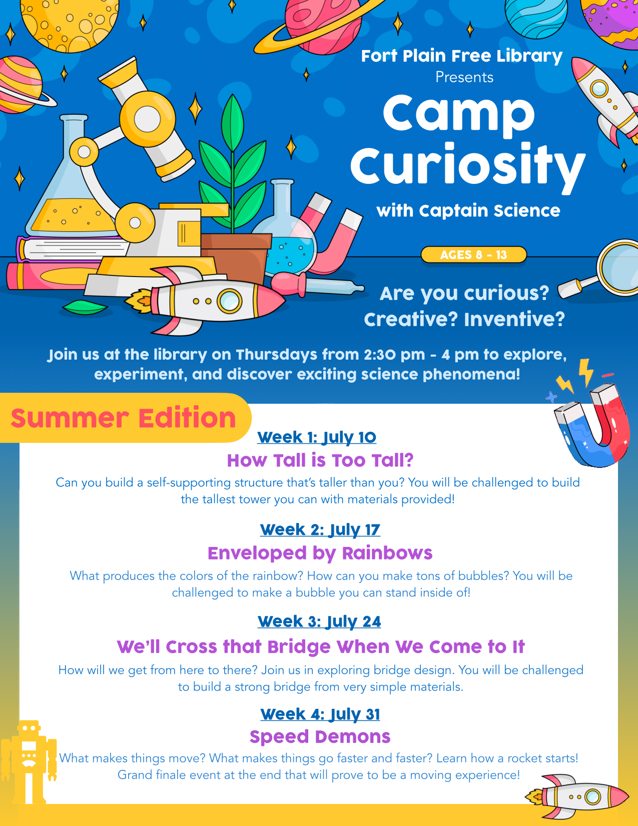 SRP: Camp Curiosity with Captain Science!