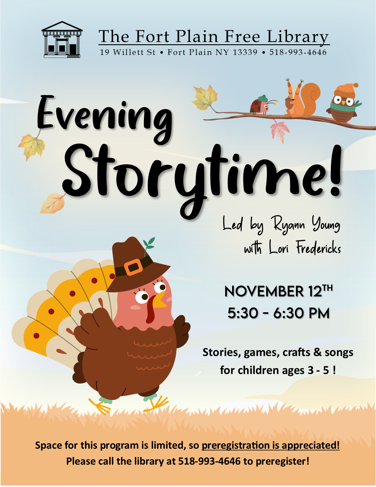 Evening Storytime: Harvest/Thanksgiving!
